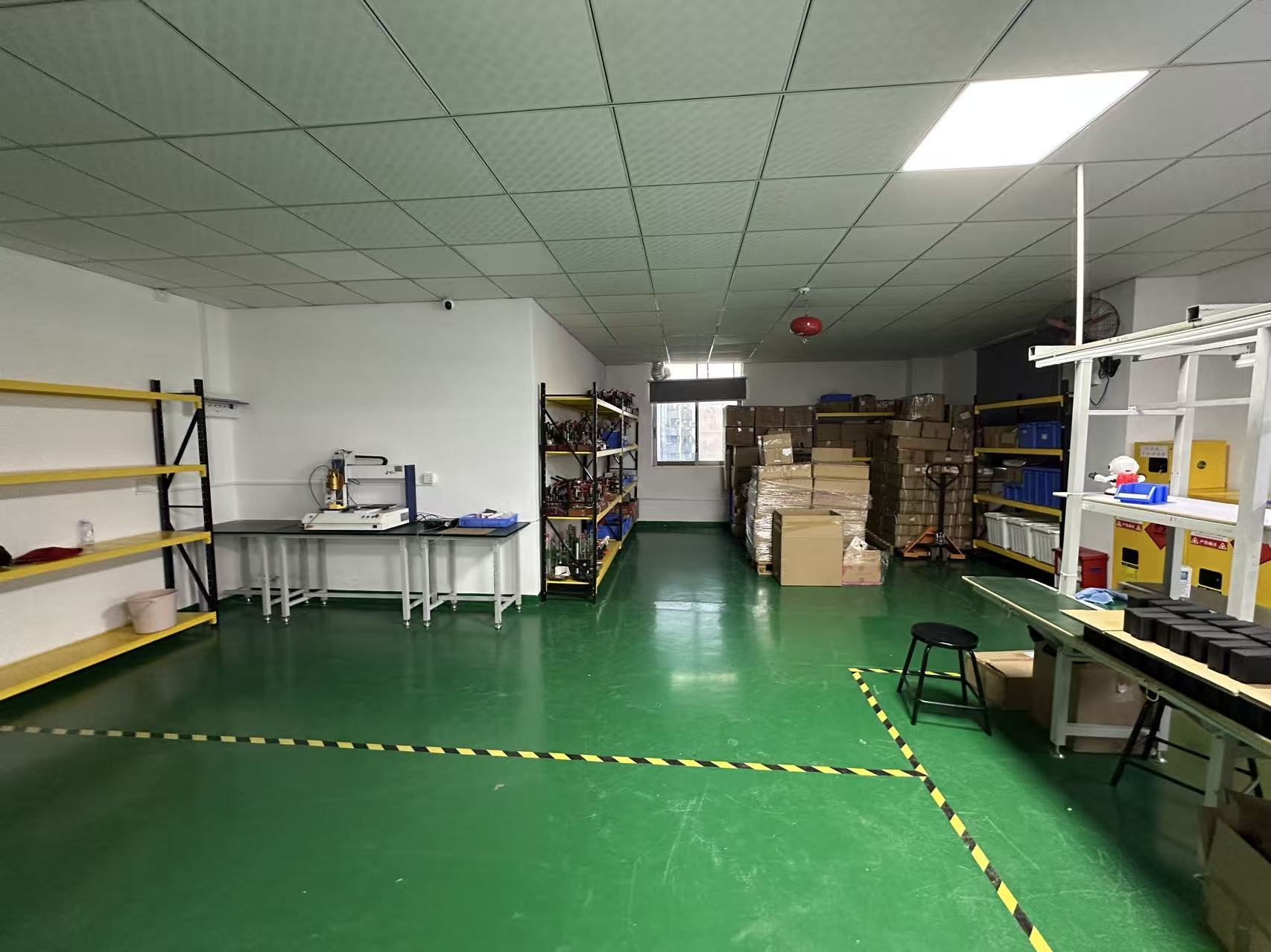 Factory production and storage area
